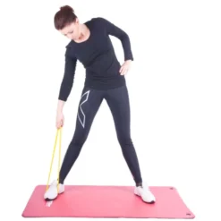 Bande de résistance jaune pour renforcement musculaire - longueur 27,5 cm flexible