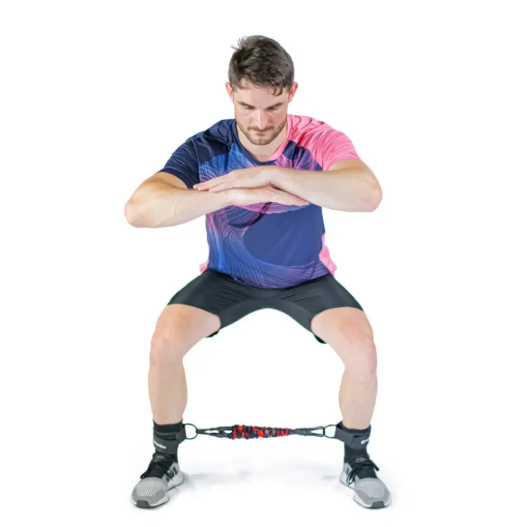 Bande de résistance élastique pour exercices du bas du corps en homegym