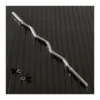 Barre de curl EZ chromée 120 cm avec 2 colliers spinlock