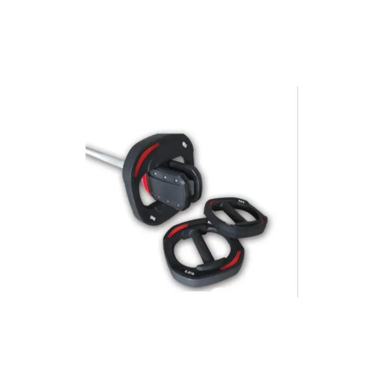 Barre de musculation avec poids ajustables pour Homegym - 15 kg de poids