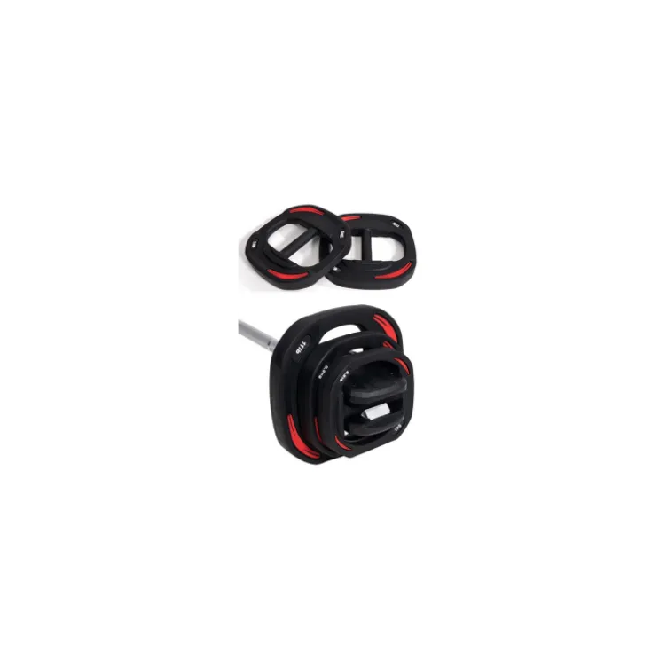 Barre de musculation avec poids ajustables pour Homegym - 15 kg de poids