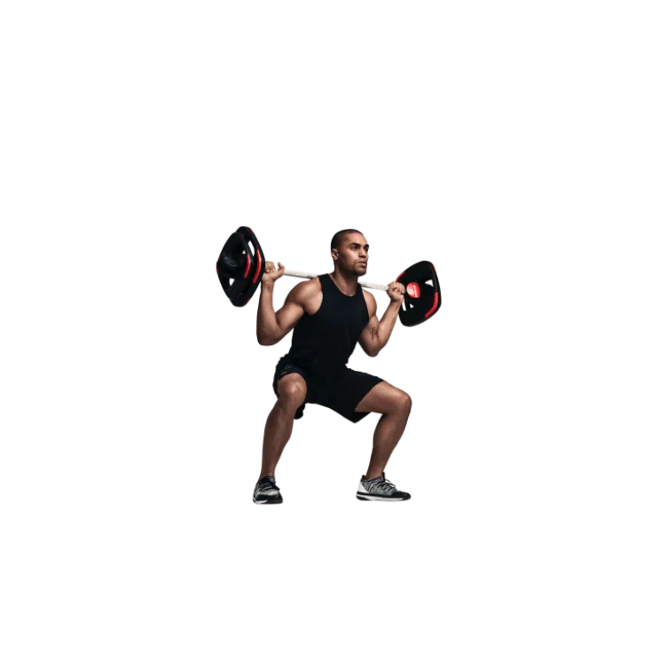 Barre de musculation avec poids ajustables pour Homegym - 15 kg de poids