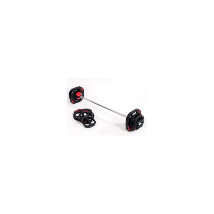 Barre de musculation avec poids ajustables pour Homegym - 15 kg de poids