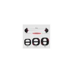Barre de musculation avec poids ajustables pour Homegym - 15 kg de poids