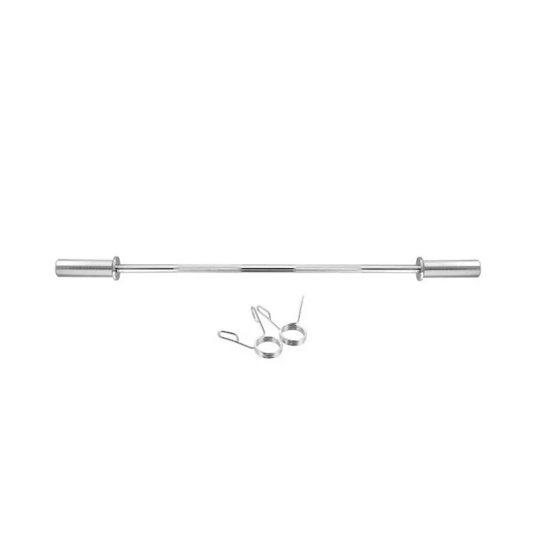 Barre de musculation droite olympique 120 cm diamètre 50 mm