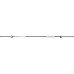 Barre de musculation droite standard 180 cm à capacité de charge 200 kg avec extrémités filetées et colliers