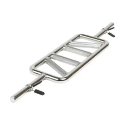 Barre de musculation multigrip pour triceps en acier chromé