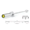 Barre de musculation pour disque de poids 50 mm - 150 cm de long