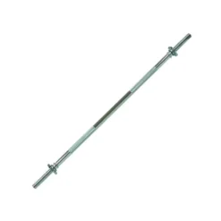 Barre de musculation standard 120 cm x 30 mm avec écrous de serrage