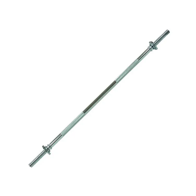 Barre de musculation standard 120 cm x 30 mm avec écrous de serrage