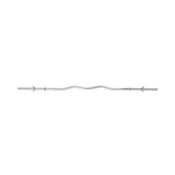 Barre de musculation standard 150cm X 25 mm Curl EZ avec poignées moletées