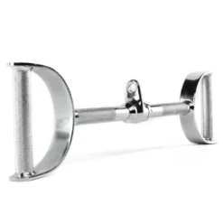 Barre de tirage dorsaux 60 cm avec poignées pour exercices rowing à la poulie