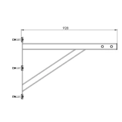 Barre de traction murale de haute qualité à fixation murale - 110 cm de longueur