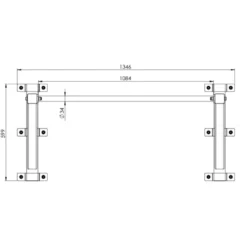 Barre de traction murale de haute qualité à fixation murale - 110 cm de longueur
