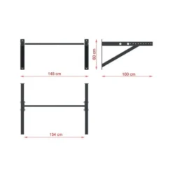 Barre de traction murale extensible ATX pour Home-gym