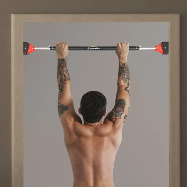 Barre de traction réglable -fixation sur porte pour entraînement à la maison ou homegym
