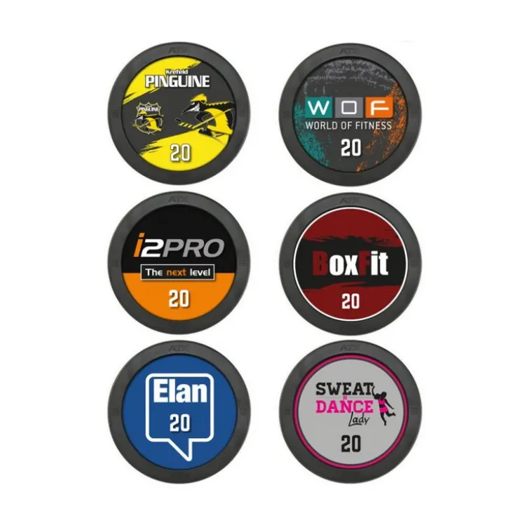 Barre d'haltère droite préchargée ultra-résistante ATX - Logo personnalisable - 10 à 50 kg