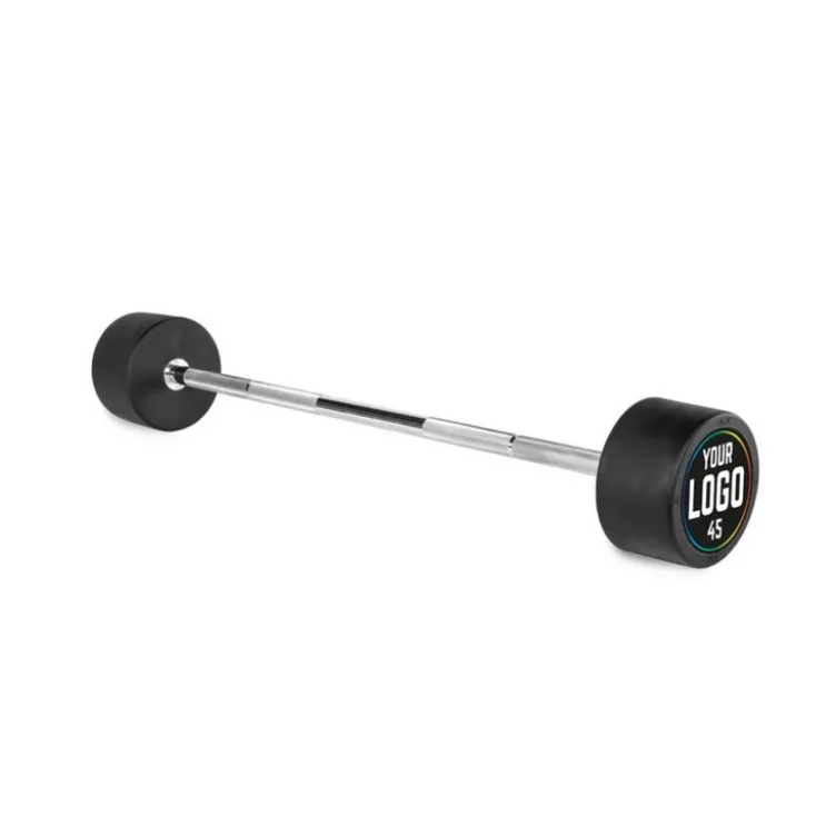 Barre d'haltère droite préchargée ultra-résistante ATX - Logo personnalisable - 10 à 50 kg