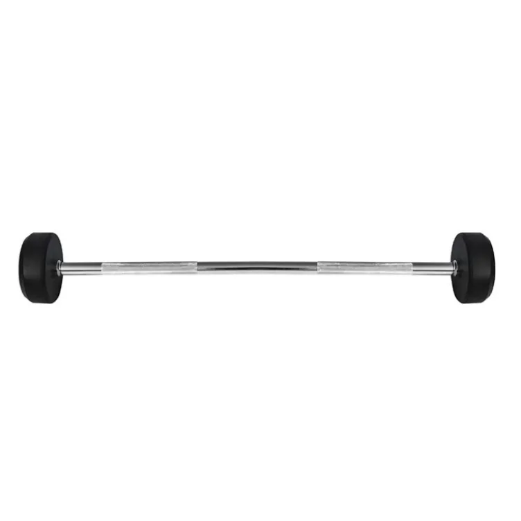 Barre d'haltère droite préchargée monobloc 30 kg
