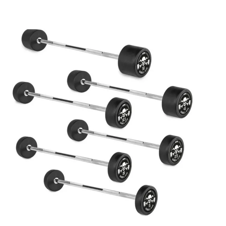 Barre d'haltère droite ultra-résistante ATX - 2 design au choix - 10 à 50 kg