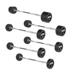 Barre d'haltère droite ultra-résistante ATX - 2 design au choix - 10 à 50 kg