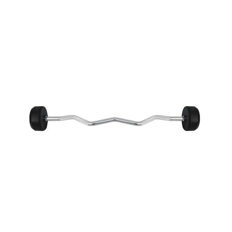 Barre d'haltère EZ 50 kg préchargée pour salles professionnelles