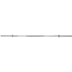 Barre d’haltérophilie 160 cm avec capacité Max 200 kg - Barre droite de musculation avec poignées antidérapantes moletées