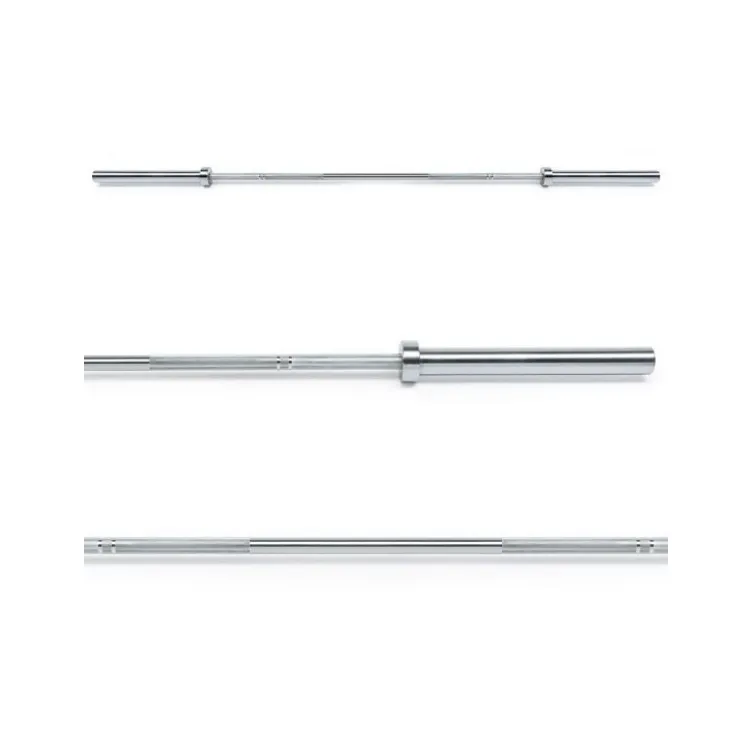 Barre droite chromée à préhension moletée 220 cm de long avec capacité de charge maximale 700 kg