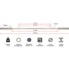 Barre droite de musculation olympique 200 cm charge maximale 400 kg