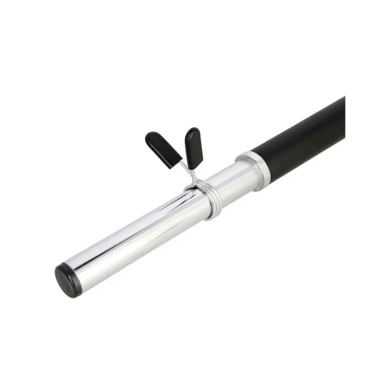 Barre droite de musculation standard 140 cm avec pinces de serrage
