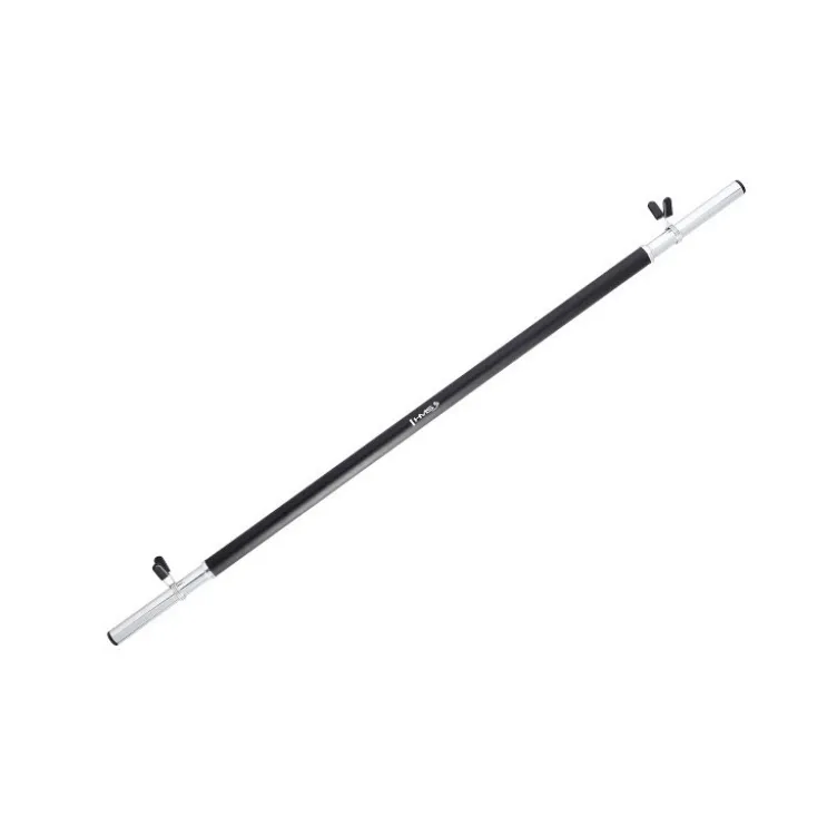 Barre droite de musculation standard 140 cm avec pinces de serrage