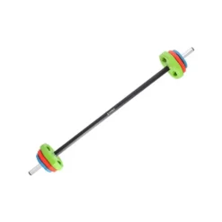 Barre droite de musculation standard 140 cm avec pinces de serrage