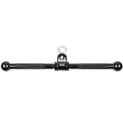 Barre droite de tirage rotative noire pour exercices à la poulie 51 cm - Black Line Rotation Straight Bar