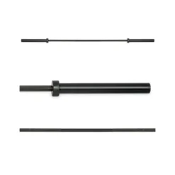 Barre droite olympique avec logo ATX Black Mamba de 220 cm capacité de charge de 700 kg