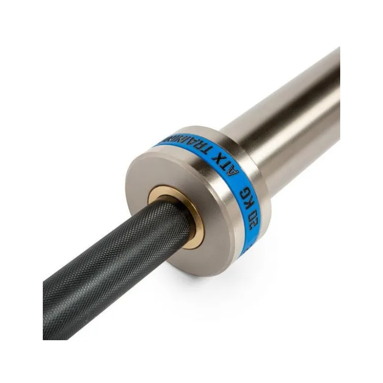 Barre droite olympique chromée longueur 220 compatible avec des disques 50 mm