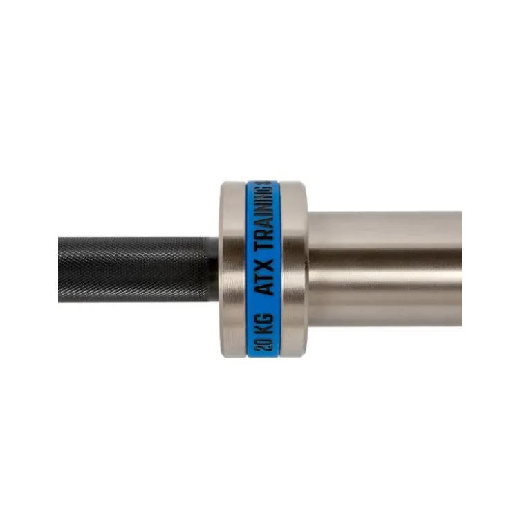 Barre droite olympique chromée longueur 220 compatible avec des disques 50 mm