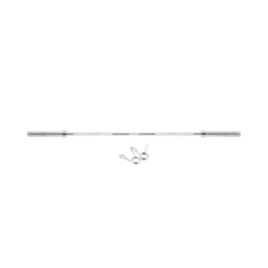 Barre droite olympique 220 cm avec pinces de serrage