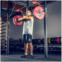 Barre droite olympique de musculation professionnelle ATX de 210 cm avec une capacité de 350 kg