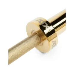 Barre droite olympique à préhension moletée en OR 220 cm - Gold Bar ATX