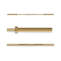 Barre droite olympique à préhension moletée en OR 220 cm - Gold Bar ATX