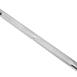 Barre droite standard en acier chromé 220 cm avec capacité de charge de 200 kg pour entraînements de musculation