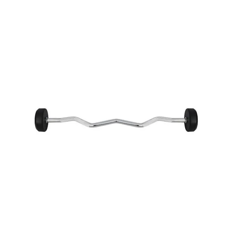 Barre EZ monobloc préchargée professionnelle 20 kg