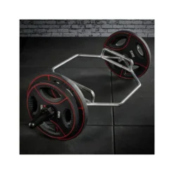 Barre Hexagonale de musculation chromée pour disques de 30 mm de diamètre