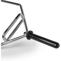 Barre Hexagonale de musculation chromée pour disques de 30 mm de diamètre