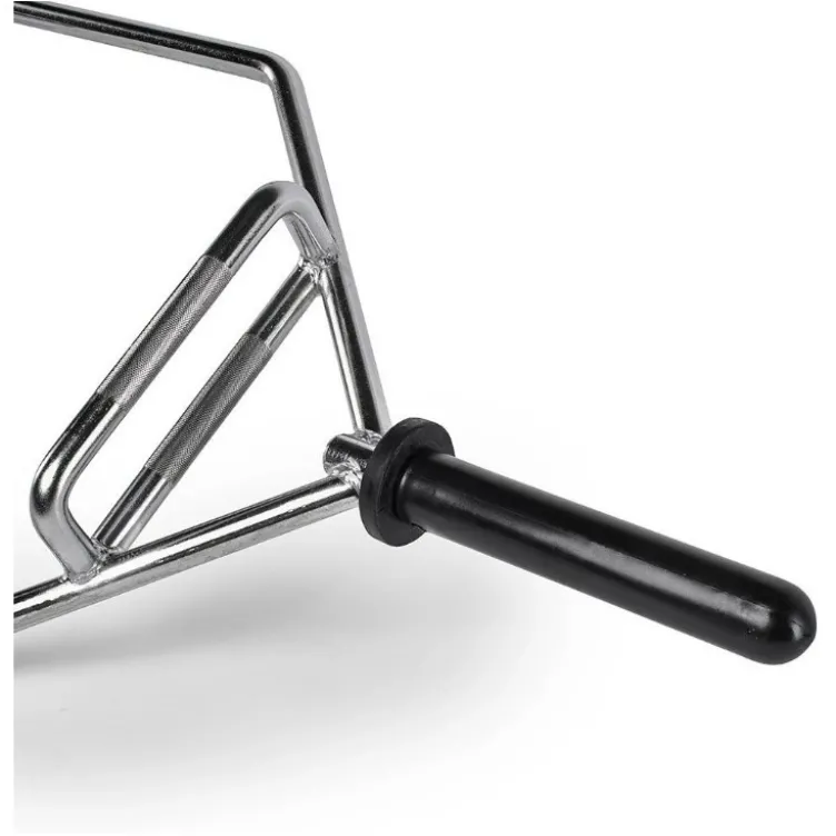 Barre Hexagonale de musculation chromée pour disques de 30 mm de diamètre