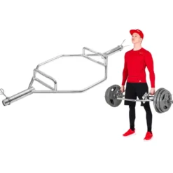 Barre hexagonale de soulevé de terre - Trap bar olympique 50 mm à capacité de charge 200 kg
