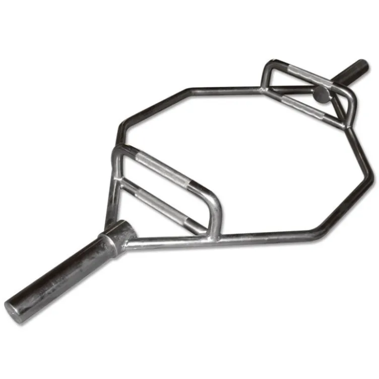Barre hexagonale Trap bar professionnelle chromée - entraînements home-gym