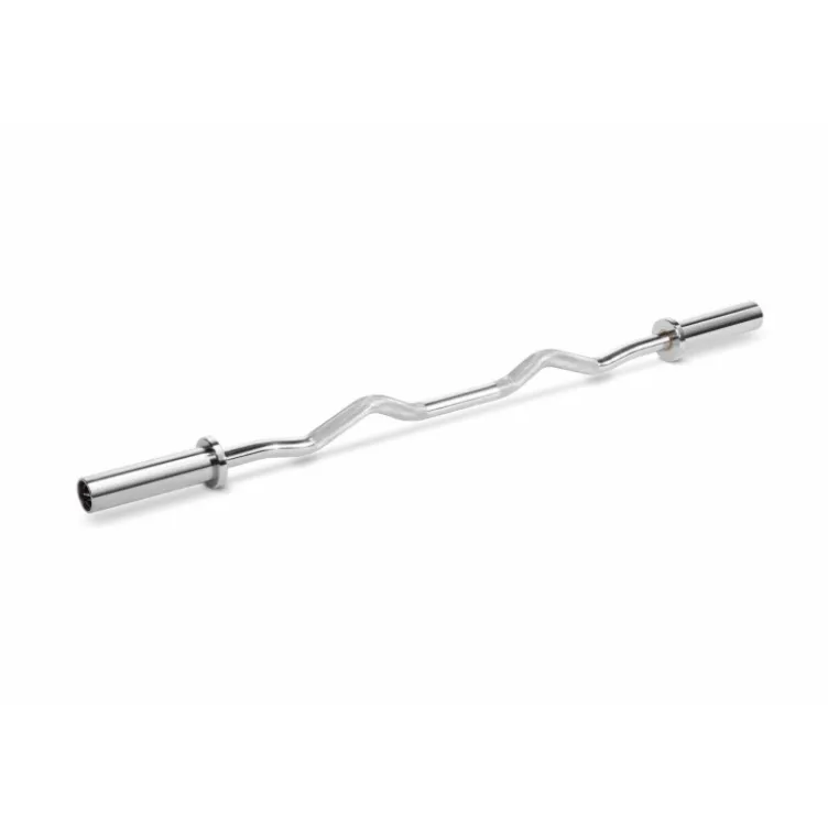 Barre olympique EZ Titanium Strength 120 cm avec poignées chromées - Max 120 kg