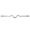 Barre polyvalente curl d'haltérophilie en acier - 120 cm / 30 mm