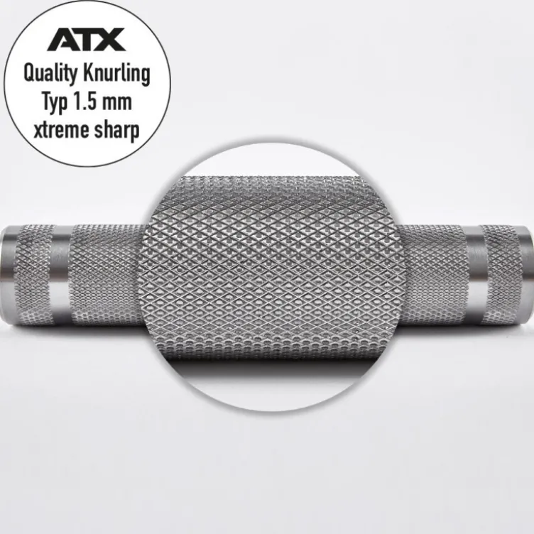 Barre Raw Powerlifting ATX avec capacité de charge de 1200 kg - Your Perfect Grip